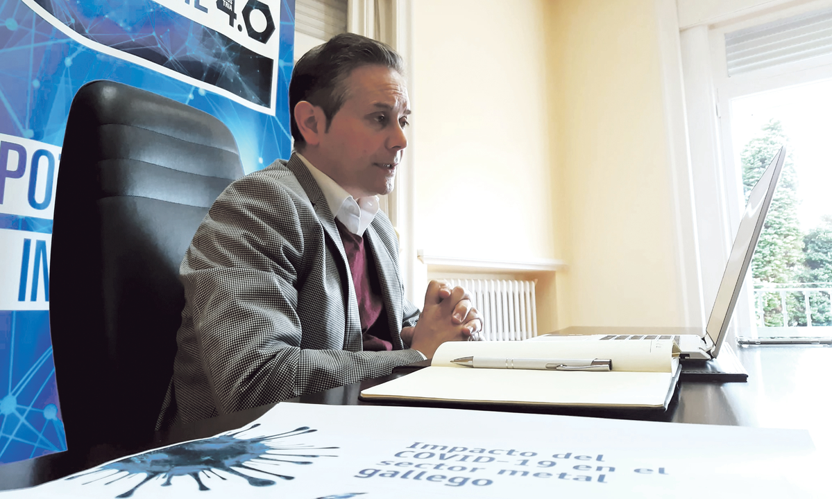 Enrique Mall&oacute;n, secretario xeral de Asime.
