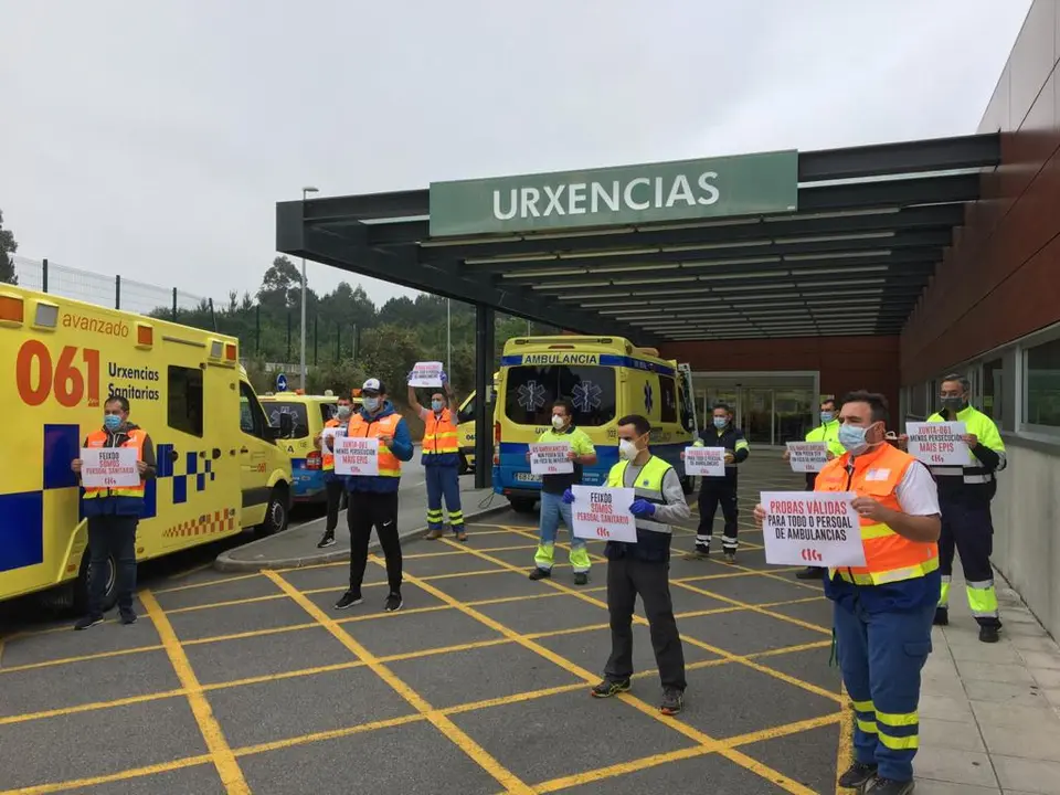 Protesta no hospital do Saln&eacute;s (CIG).