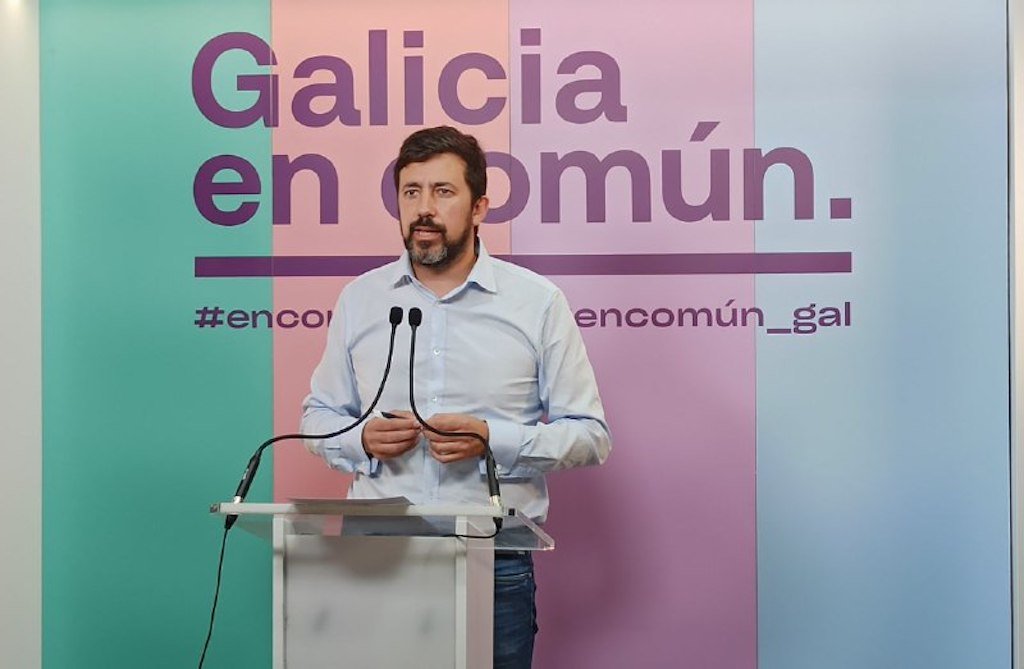 Antón Gómez-Reino na rolda desta cuarta feira (Galicia en Común).
