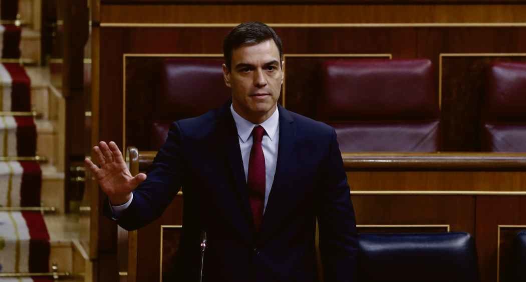 Pedro Sánchez, na sesión de control ao Goberno español (Imaxe: Pool / Europa Press)