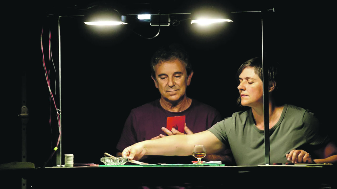 Miguel de Lira e Patricia de Lorenzo nunha representación de &#39;Curva España&#39;, de Chévere.