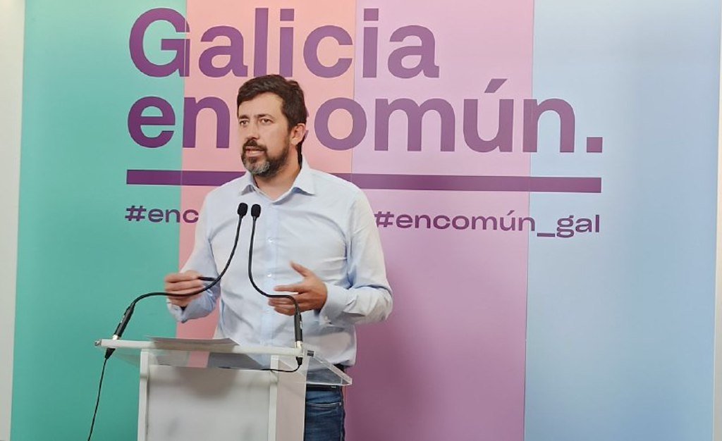 Antón Gómez-Reino esta segunda feira (Galicia en Común).