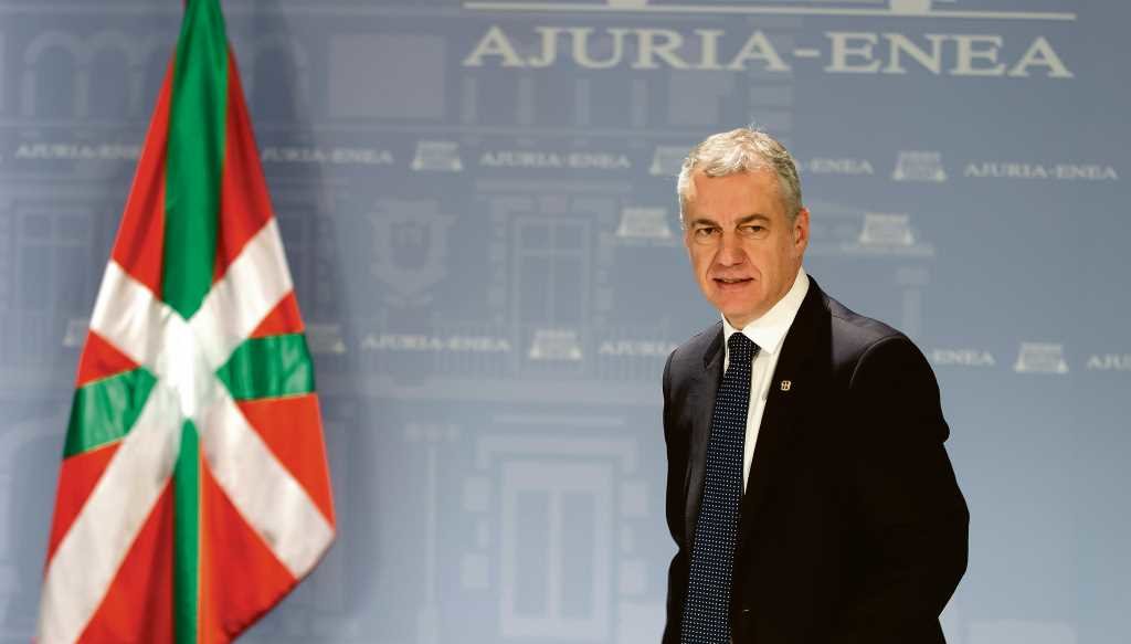 O presidente de Euskadi, Iñigo Urkullu, anunciou en rolda de prensa a cita electoral (imaxe: Mikel Arrazola)