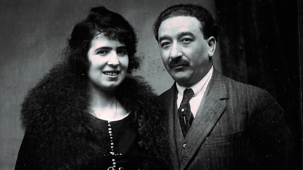 Luis Brage coa súa compañeira Eloísa de la Fuente (Arquivo da familia)