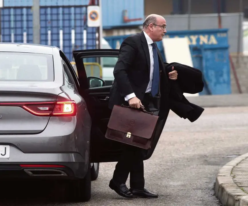 De los Cobos, chegando &aacute; Audiencia Nacional para testificar no xu&iacute;zo contra o referendo catal&aacute;n (Imaxe: Eduardo Parra / EP)