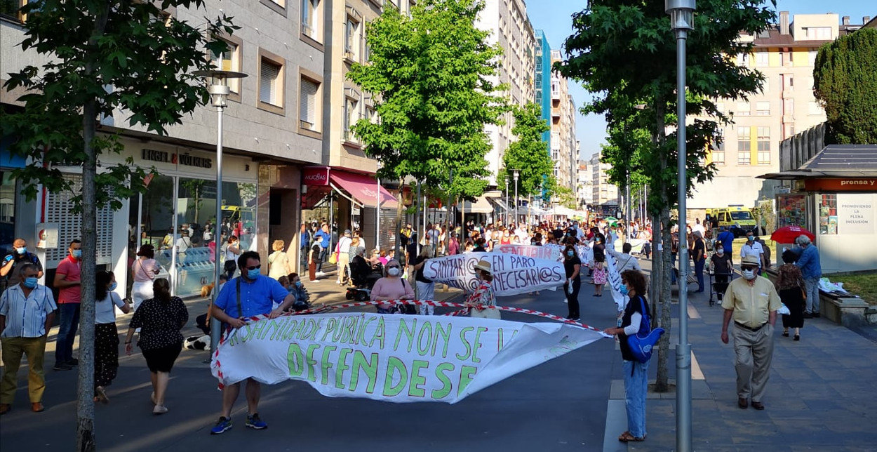Manifestación en Pontevedra (Nós Diario)
