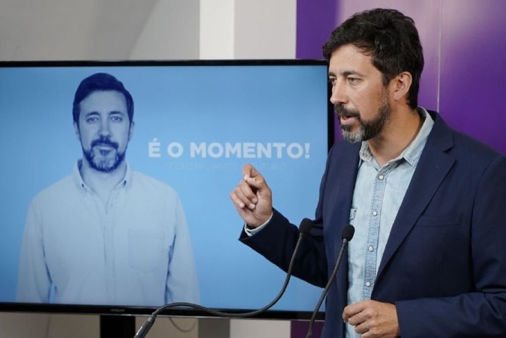 Antón Gómez-Reino presenta o lema de campaña de Galicia en Común (Imaxe: Nós Diario)