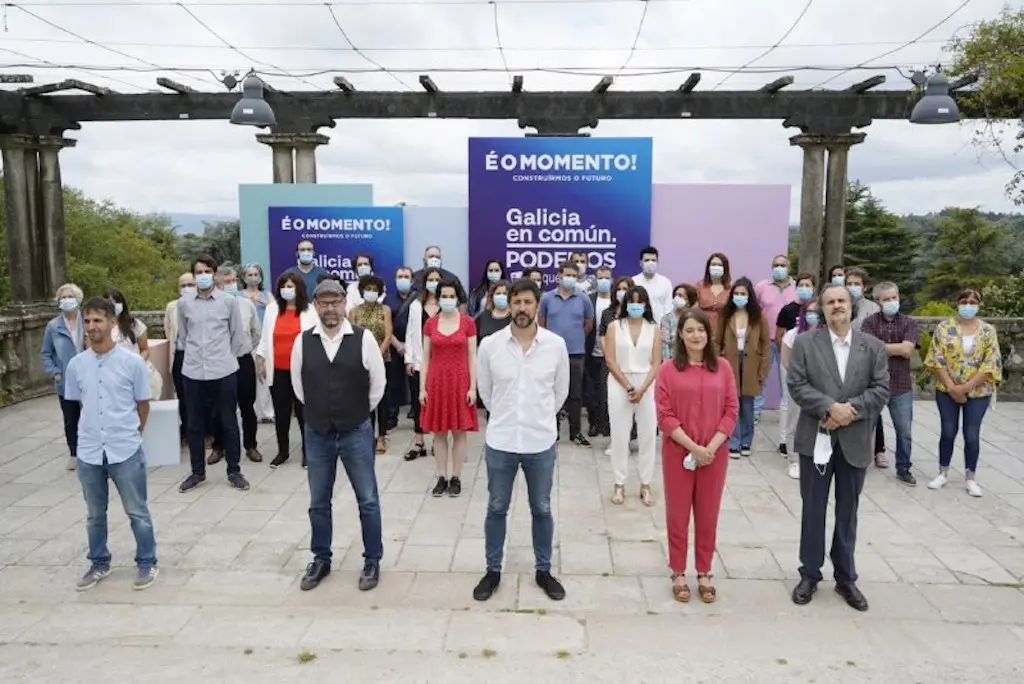 Presentaci&oacute;n da candidatura de Galicia en Com&uacute;n-Anova Mareas en Compostela (N&oacute;s Diario).