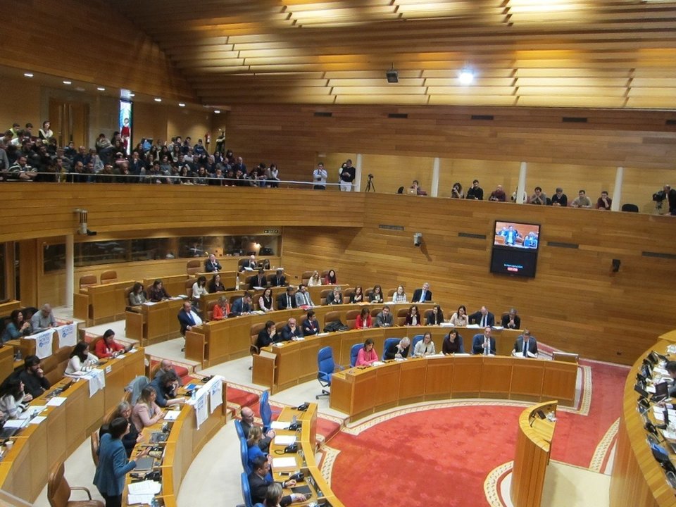 Sesión de control ao Gobierno da Xunta no Parlamento da Galiza (Foto: EP).