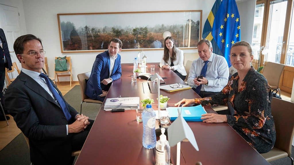 O primeiro ministro holandé, Mark Rutte e o canciller austriaco Sebastian Kurz (European Council/ Mario Salerno).