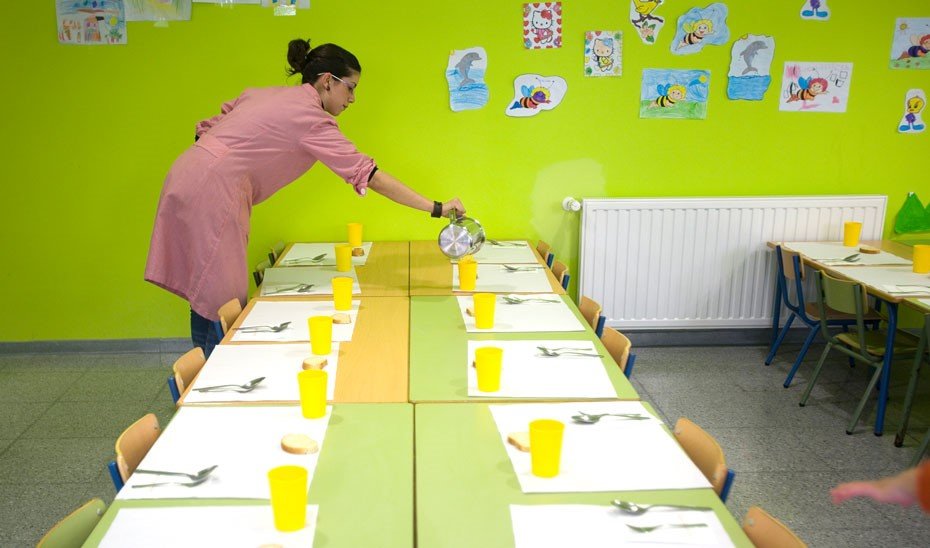 Un comedor escolar nunha imaxe de arquivo (Europa Press).