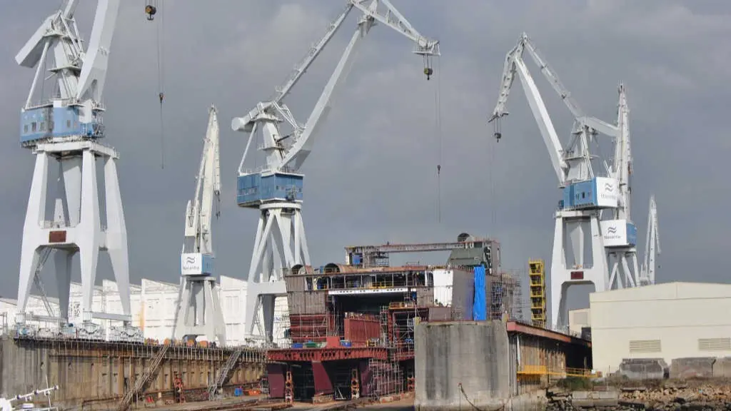 Estaleiros de Navantia en Ferrol. (Foto: N&oacute;s Diario)