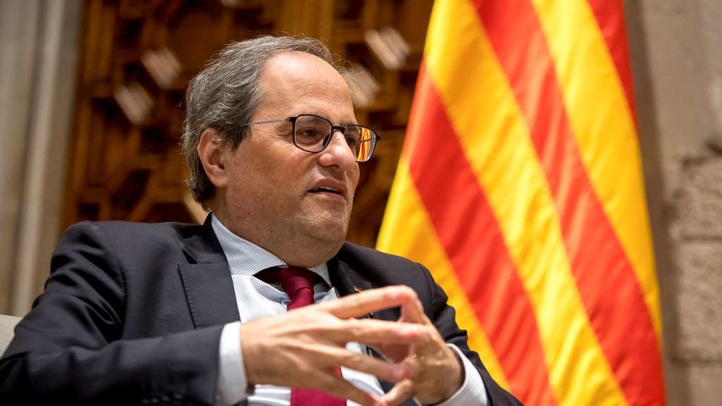 O president da Generalitat de Catalunya, Quim Torra (Imaxe: Vilaweb)