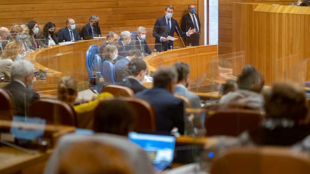 Pleno de onte no Parlamento da Galiza.