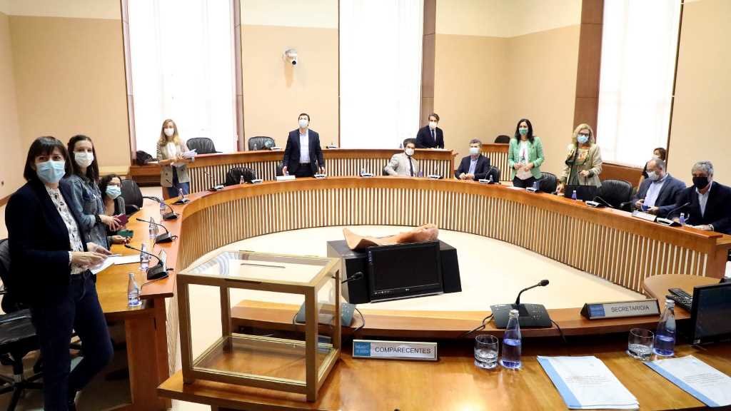 Comisión de reactivación no Parlamento (Foto: Arxina)