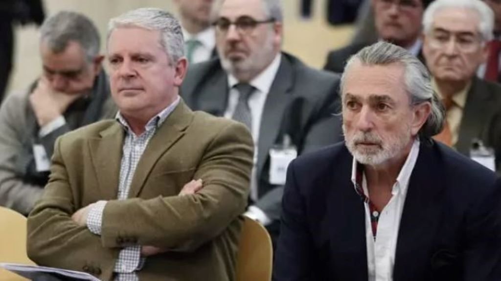 Álvaro Pérez Alonso &#39;O Bigotes&#39;, Pablo Crespo e Francisco Correa, no xuízo da Audiencia Nacional en 2018.