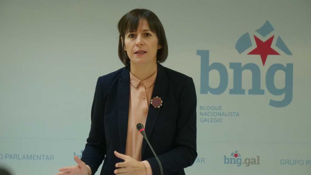 A portavoz nacional do BNG, Ana Pontón, ante os medios (Foto: Nós Diario)