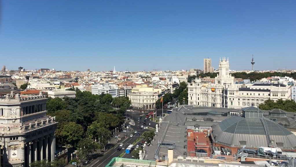 Vista da cidade de Madrid (Foto: Xoán Roberes).