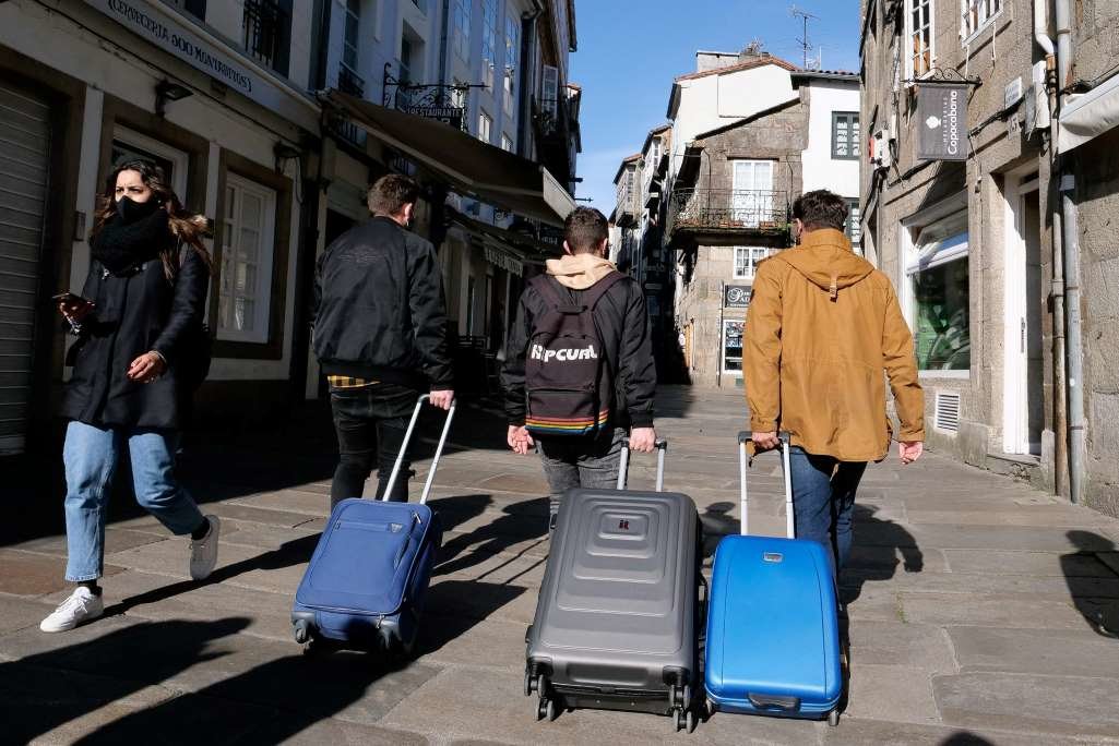 Estudantes en Compostela (Imaxe: Arxina).
