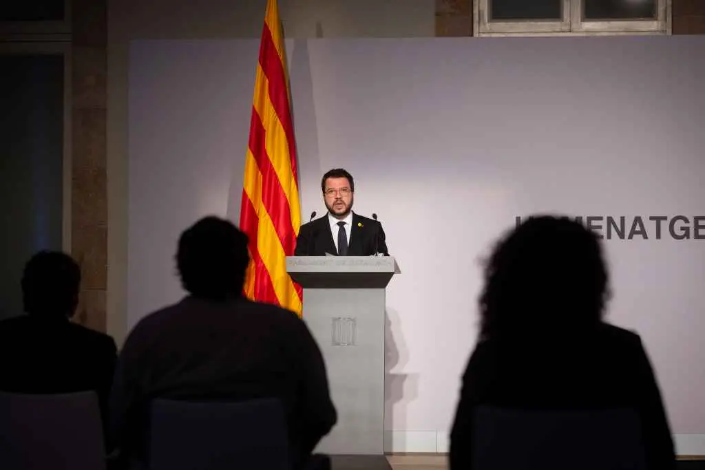 O vicepresidente da Generalitat en funci&oacute;ns de presidente, Pere Aragon&egrave;s (Foto: David Zorrakino / Europa Press)