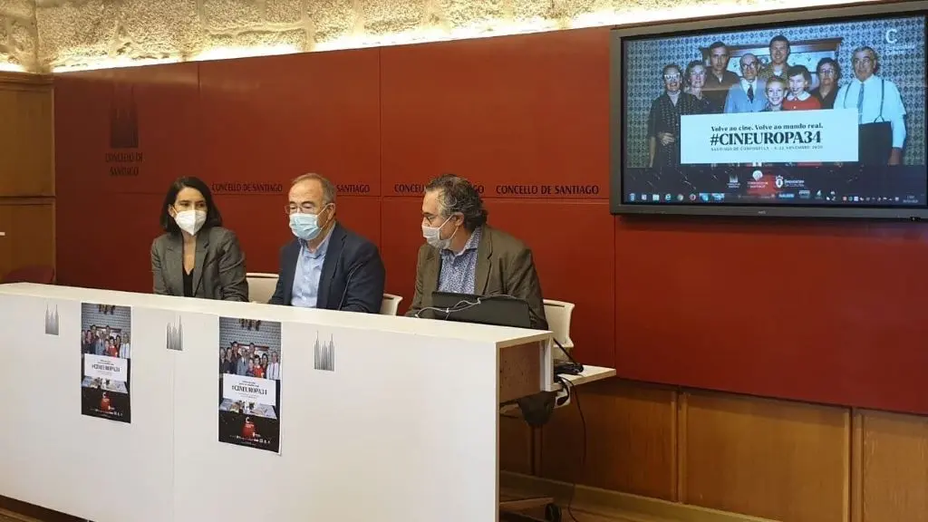 Un momento da presentaci&oacute;n do Cineuropa.