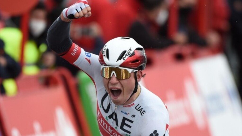 O gañador da etapa, con final na Pobra de Sanabria (Foto: La Vuelta).