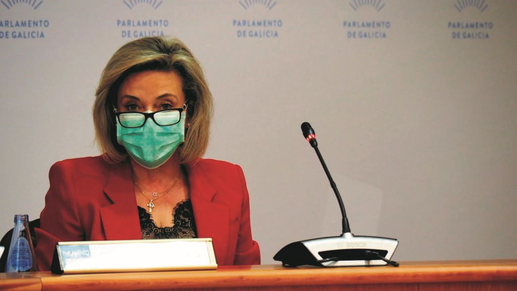 A conselleira delegada de DomusVi, Josefina Fernández Miguélez, durante a súa comparecencia parlamentaria. Europa Press