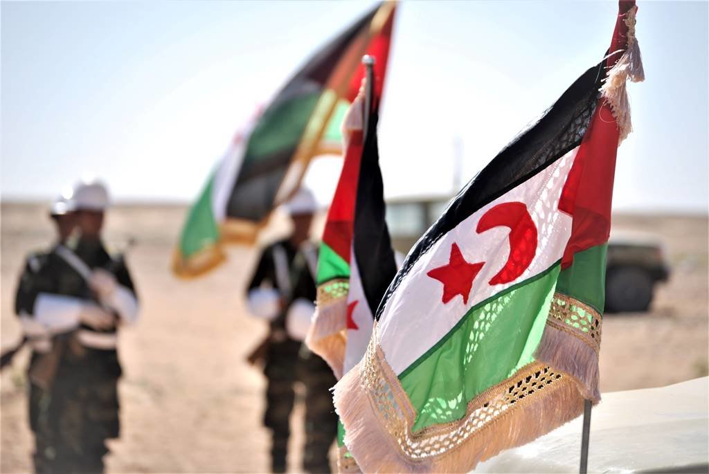 Bandeiras da República Árabe Saharuí Democrática (Foto: Europa Press).