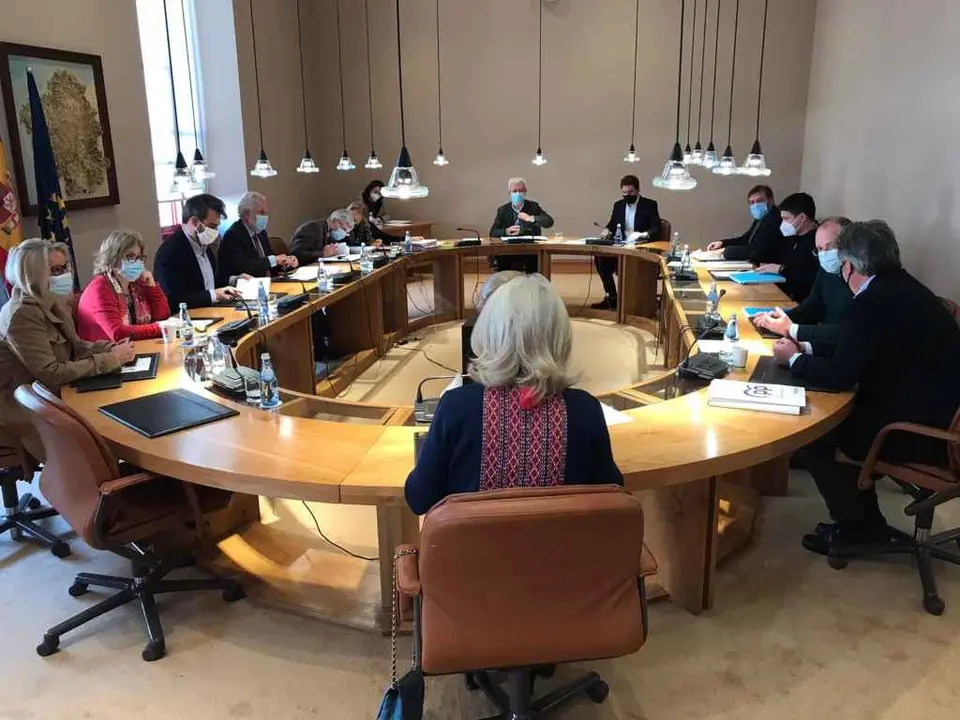 Xunta de portavoces do Parlamento desta terza feira. (Europa Press)