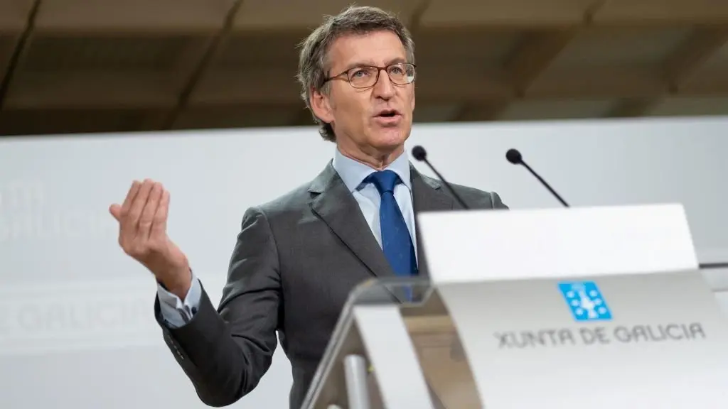 Alberto N&uacute;&ntilde;ez Feixoo o 3 de decembro en rolda de prensa posterior ao Consello da Xunta. (Foto: Europa Press)