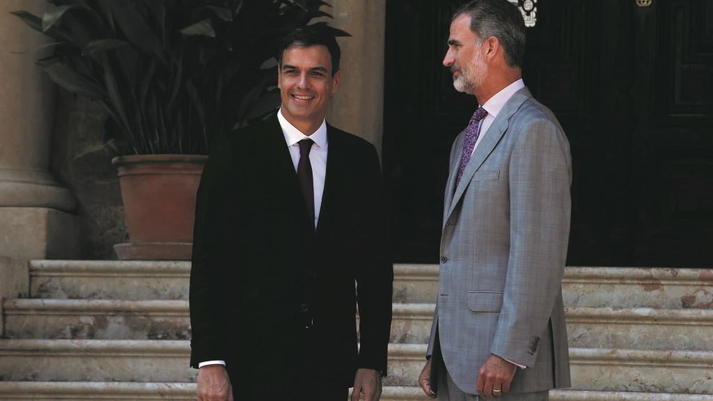Pedro Sánchez con Felipe VI nunha imaxe de arquivo. (Foto: Europa Press)