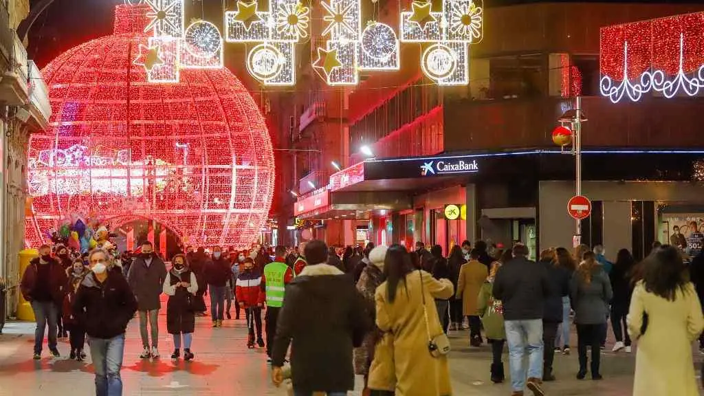 Paseos de Nadal en Vigo. (Foto: Marta V&aacute;zquez Rodr&iacute;guez / Europa Press)