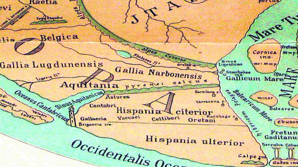 Detalle referido á Galiza na cartografía. (Foto: Nós Diario).