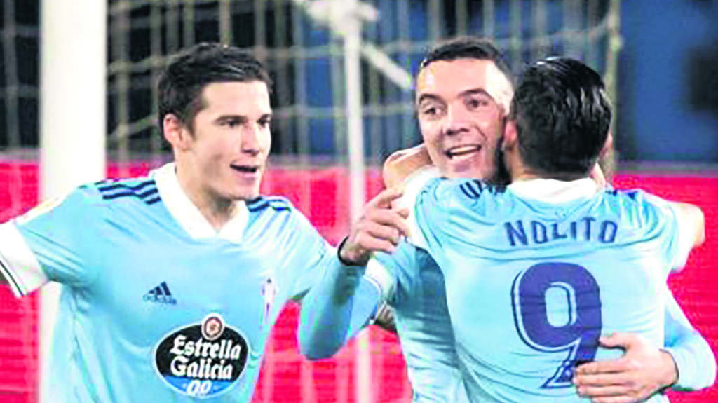 Iago Aspas sumou outro gol e outra asistencia na súa conta particular. (Foto: La Liga).