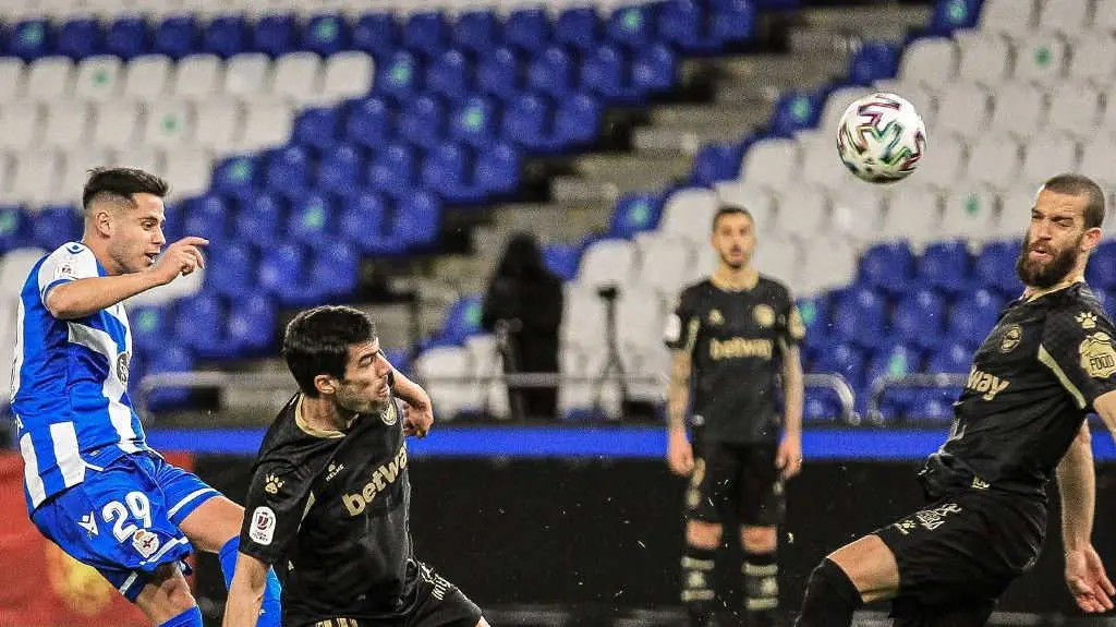 O D&eacute;por perdeu 0-1 co Alav&eacute;s (Foto: RC Deportivo).