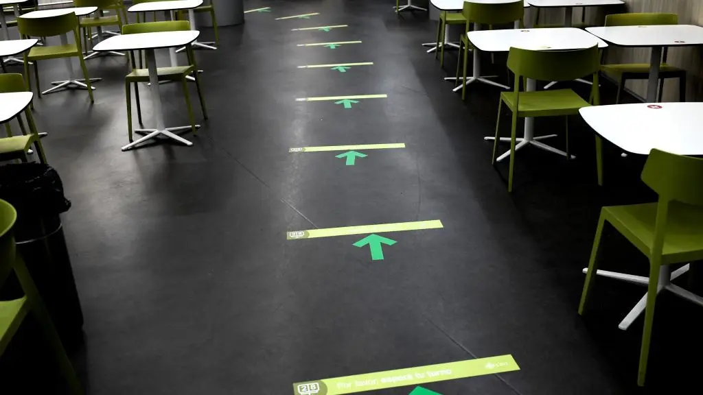 Imaxe de arquivo dunha aula con medidas anticovid. (Foto: Europa Press)