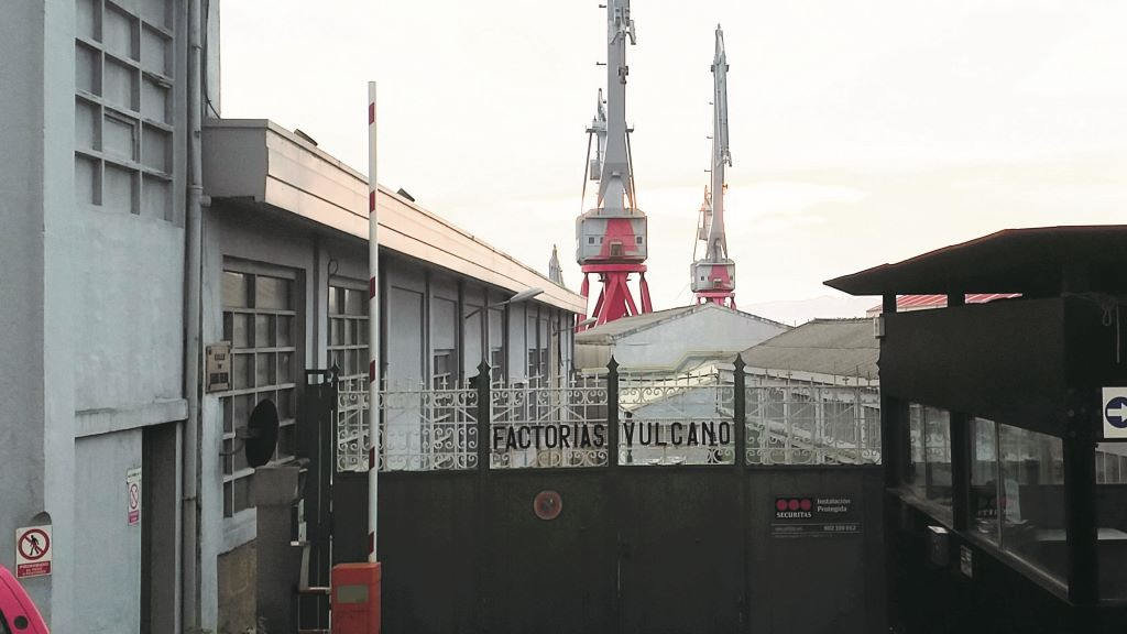 Vista das instalacións do antigo estaleiro Factorías Vulcano en Vigo, agora Astillero San Enrique. (Foto: Europa Press)