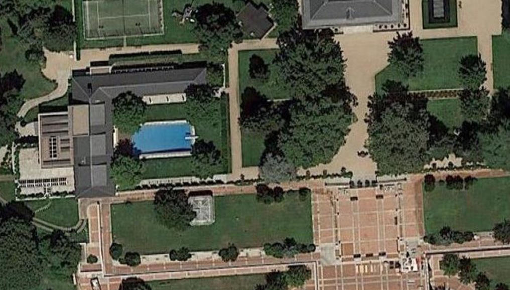 Imaxe aérea da Zarzuela (Foto de Google Maps)