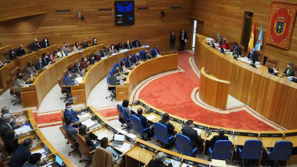 O PP aproba sen os votos da oposici&oacute;n a lei de acompa&ntilde;amento (Foto: Parlamento galego)