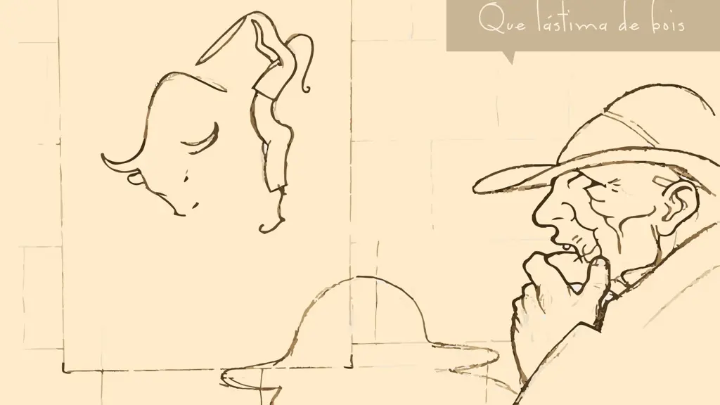 Ilustraci&oacute;n de Castelao
na que emprega o humor popular.