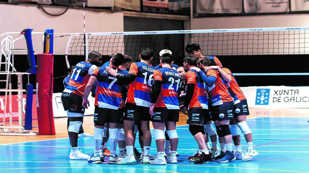 O Boiro, a por todas nas Canarias. (Foto: Rotogal Boiro Voleibol).