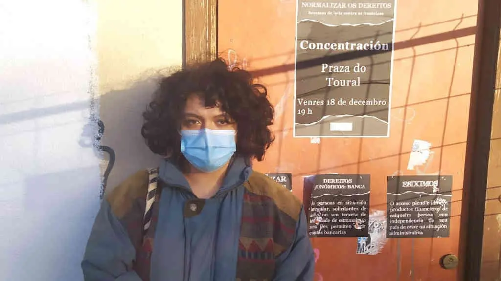 Aranxa Vicens, a car&oacute;n de cartaces da campa&ntilde;a (Cedida)