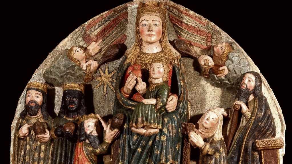 Tímpano de Dona Leonor. Museo Catedral de Santiago. (Foto: Arquivo fotográfico da Fundación Catedral de Santiago)