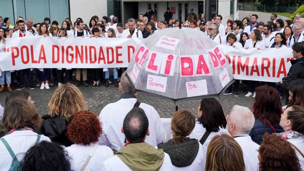 Imaxe de arquivo dunha protesta da comunidade sanitaria antes da pandemia. (Foto: Álvaro Ballesteros / Europa Press)