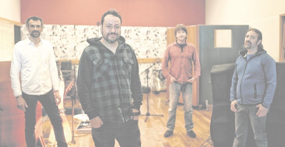 Desde a esquerda, Sergio González, David Regueiro, Alfonso Calvo e Pablo Castaño, os integrantes do cuarteto. (Foto: Fundación Vicente Risco)