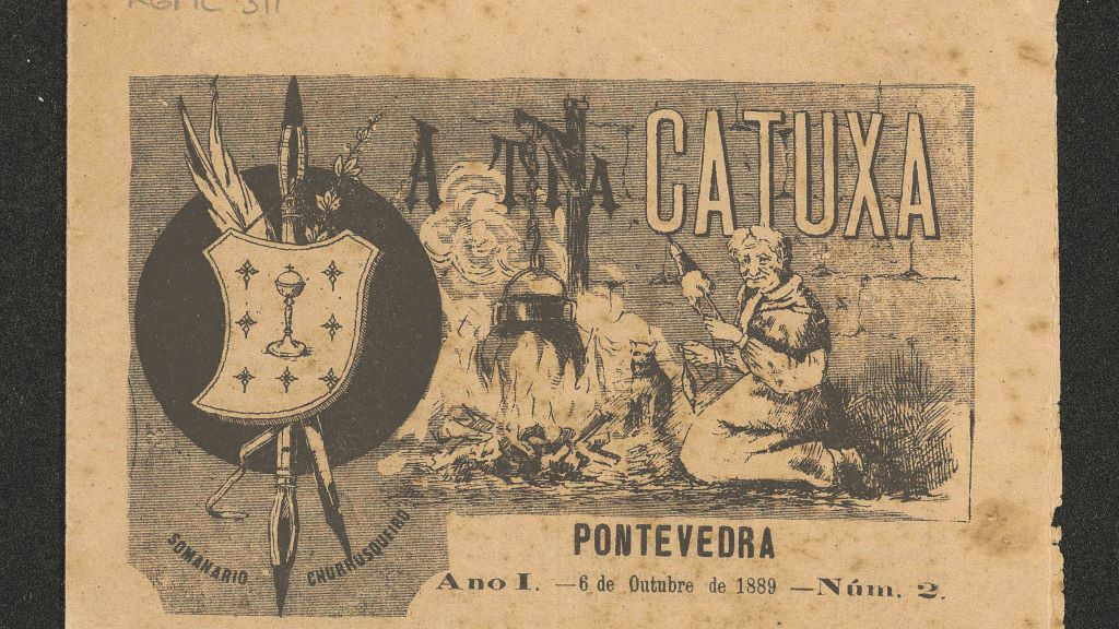 Cabeceira de 'A Tía Catuxa'. (Foto: Biblioteca da Galiza)