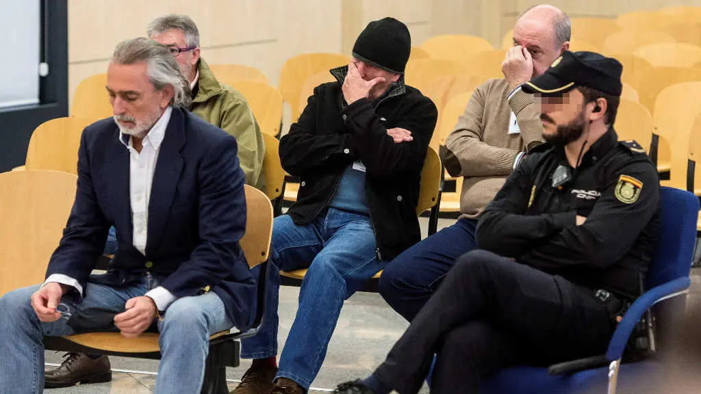 Francisco Correa (esq.) no xu&iacute;zo polas adxudicaci&oacute;ns de AENA &aacute; trama G&uuml;rtel. (Pool / Europa Press)
