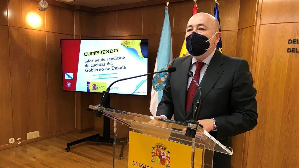 Losada, nun acto, na delegaci&oacute;n do Goberno espa&ntilde;ol na Galiza. (Foto: Delegaci&oacute;n)
