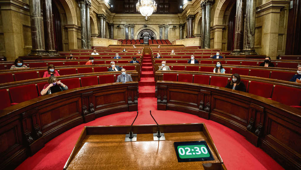 Hemiciclo do Parlament catalá nunha imaxe de arquivo. (Foto: Pau Venteo / Europa Press)