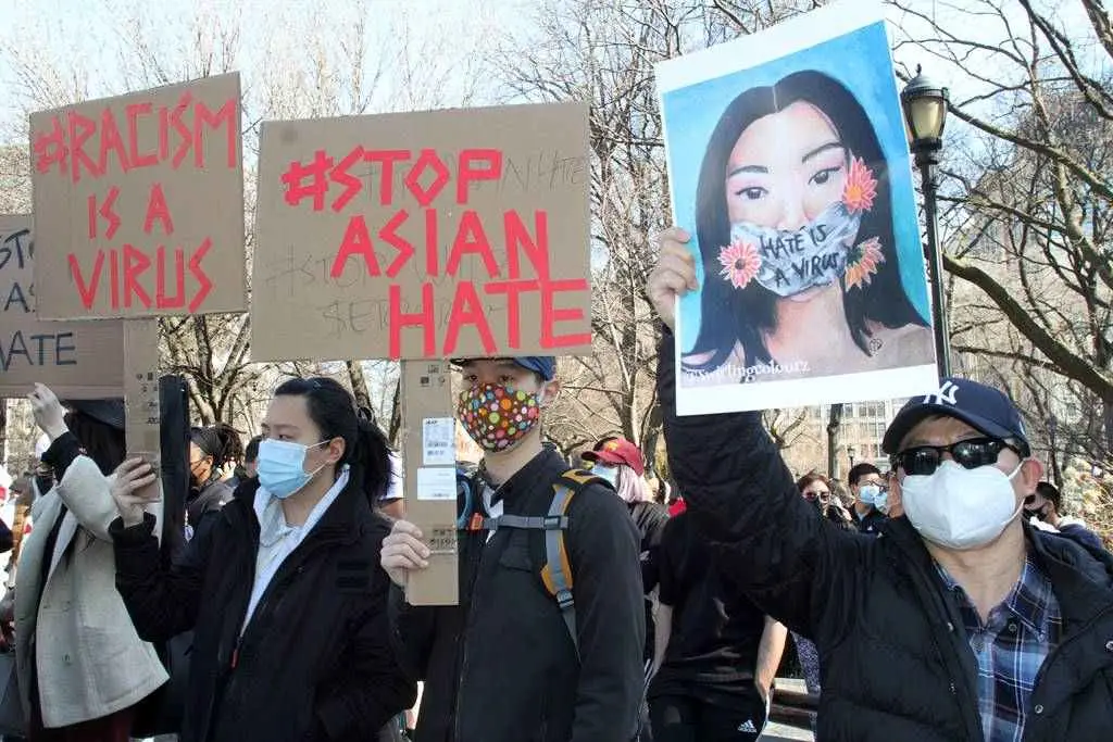 EuropaPress_3615508_21_march_2021_us_new_york_members_and_supporters_of_the_asian-american